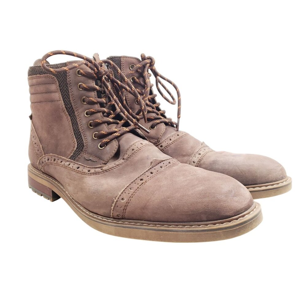 Arkbird Mens Size13 Brown Leather Oxford Fashion Boots